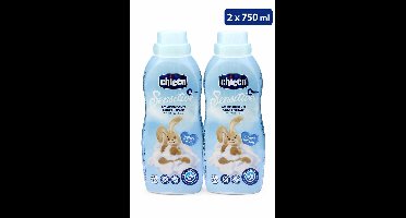 Chicco Sensitive Wasverzachter Sweet Talcum – 0+ Maanden – Geconcentreerde Baby Wasverzachter – Hypoallergeen – 2 x 750 ml