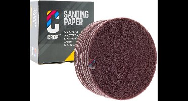 CROP ScuffX Vlies Schuurschijven 150mm - Fijn - Rood - 10 stuks