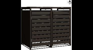 4gardenz® Premium Containerombouw 2 bakken - Kliko Ombouw – Zwart