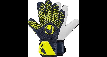 Uhlsport Prediction Supersoft Keepershandschoenen - Marine / Wit / Fluogeel | Maat: 6