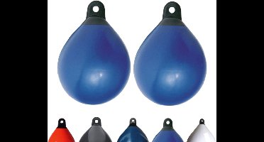 Set van 2 Majoni bolvormige stootkussens, diameter 65 cm, blauw