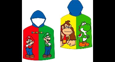 Super Mario poncho - badcape - 55x110 cm - Sneldrogend