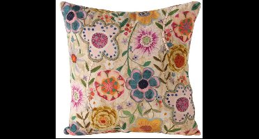 Boltze - Sierkussen - Kussen - Blossina - 45x45cm - Katoen - Handgeweven