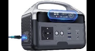 Powerstation - Stroomgenerator - Powerbank - Aggregaat - met 300W Uitgang - Draagbare - 179Wh LiFePO4 Batterij - LED Zaklamp en Snelladen – Compacte Noodstroomvoorziening voor Kamperen en Thuisgebruik
