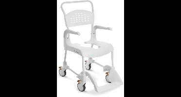 Etac Toilet- en Doucherolstoel met Armsteunen – 49 cm – Wit