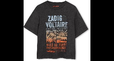 Zadig & Voltaire X60586 Polo's & T-shirts Jongens - Polo shirt - Donkergrijs - Maat 152