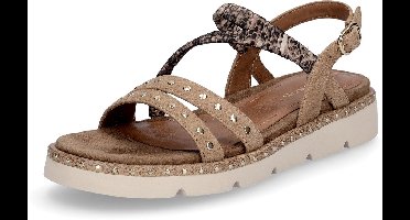 Tamaris damessandaal beige combi