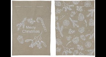 Svenska Living geschenkzak kerst jute look 50x70cm cadeauzak.