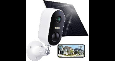 Core® Camerabewaking Draadloos - Camera - Beveiligingscamera Draadloos Buiten - Wit - 26cm x 21cm x 8cm