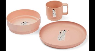 Liewood Kinderservies Set Archi Cat Tuscany Rose