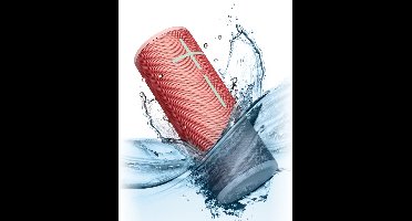 Ultimate Ears MEGABOOM 4 - Voor draagbaar gebruik - draadloos - Bluetooth - door app geregeld - frambozenrood