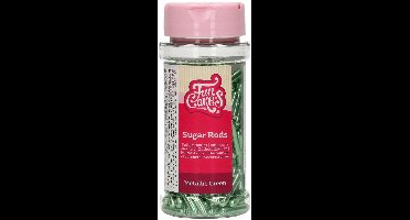 FunCakes Suikerstaafjes - Groen - 70g - Metallic Sugar Rods XL - Eetbare Taartdecoratie