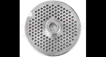 Mega-M Professionele Gehaktmolen Schijf - Ø 80 mm - Gaten 4,5 mm - RVS - Voor Vleesmolen model wi.HO250.1100.sn - Roestvrij Staal