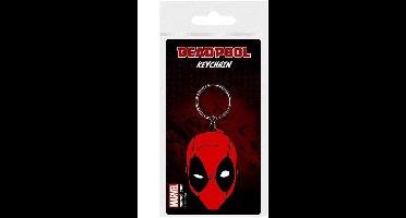 Sleutelhanger - Deadpool - rubber - metalen ring - Gratis Verzonden