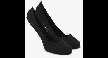 2 paar lage loafer sokken zwart - Maat 42/46