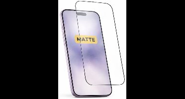 Geschikt voor iPhone 16 Matte Screenprotector – 9H Gehard Glas – Full Cover