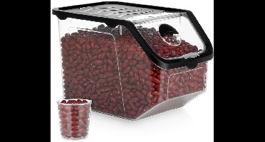 Vershoudbak met Deksel - 12 Liter - Transparant - Voorraadbak voor Groenten & Fruit - Koelkast Organizer
