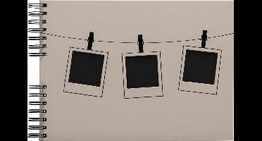 Exacompta Fotoalbum met spiraal 50 zwarte pagina's Instants - Roze - 16825E