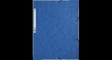 Exacompta 25x Elastomap 3 kleppen in glanskarton 400g/m2 - A4 - Blauw - 55502E