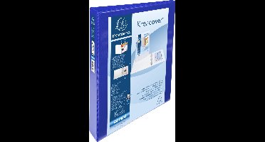 Exacompta 10x Kreacover Ringband in PP personaliseerbaar - 2 vakken - 4 D ringen 30mm - A4 maxi - Blauw - 51942BE
