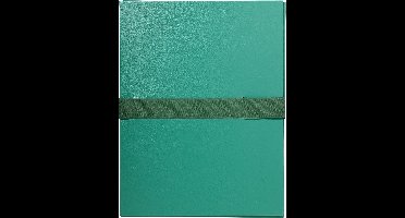 Exacompta 10x Map met uitrekbare rug in balacron met klittenbandskuiting - 24x32 cm - Groen - 2643E