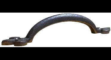 Handgreep Franse Lelie - ijzeren greep - 18 cm - grijs