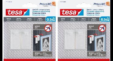 Tesa - Zelfklevende Spijker - Wit - 0,5kg - Voor Behang en Pleisterwerk