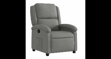 vidaXL - Relaxfauteuil - Donkergrijze - Stof
