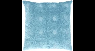 Unique Living kussen Nela jeans blue 45 x 45 cm