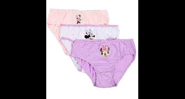 Disney Minnie Mouse Purple Dots Ondergoed - 5-6 jaar - Slip - 3 stuks - Voor kinderen - Voor meisjes