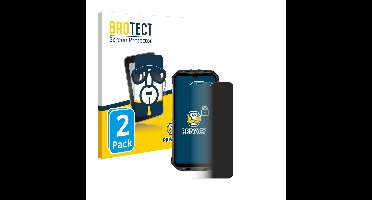 BROTECT - privacy screenprotector voor Doogee S110 - Folie Beschermfolie Blauwlichtfilter 2 Stuks