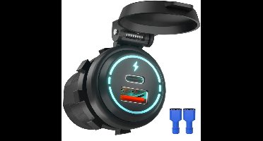 Autolader 12V/24V QC3.0 met beschermhoes