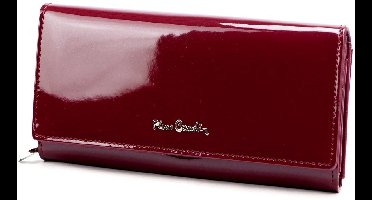 Pierre Cardin 07 Shiny - Damesportemonnee - Natuurlijke en Ecologische Leer - Lakafwerking - Zilverbeslag