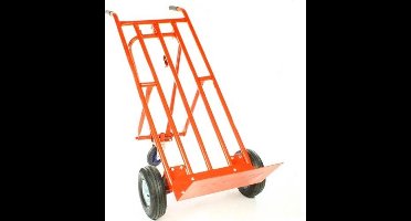 Topgear Steekwagen Rood met Steunwiel Maximaal 200 Kg.