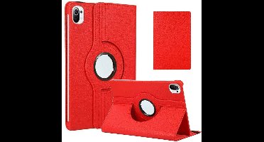 Hoesje geschikt voor Xiaomi Mi Pad 5 Hoes - Mi Pad 5 Pro hoes Rood - Mi Pad 5 case - 360° draaibare Hoes Kunstleer - Hoes Xiaomi Mi Pad 5 - Mi Pad 5 Pro case