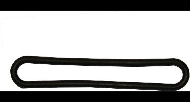 Hofftech Spanrubbers 200 x 8 mm. Zwart (10 Stuks)