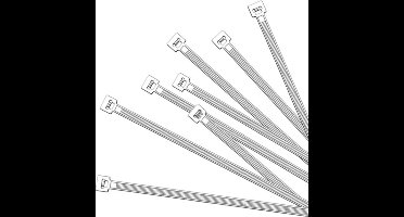 ProPlus Kabelbinders - 280 x 4.5 mm - 50 stuks - Wit - Hoge treksterkte - Breed temperatuurbereik