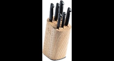 GreenPan Chop & Grill - Esdoornhout Messenblok - 6-delige RVS Messenset