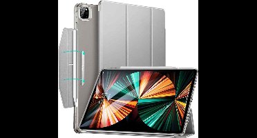 ESR - Ascend Trifold geschikt voor iPad Pro 12.9 (2022 / 2021) Hoesje - grijs | grijs