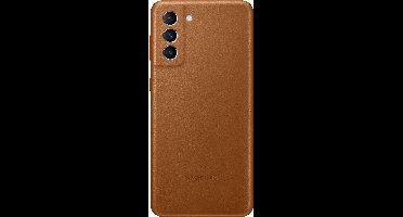 Samsung Leather View Hoesje  - Samsung S21 Plus - Bruin