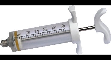 Excellent nylonspuit Luer L - Toedienen medicijnen en vloeistoffen - 30 ml - 15 x 7 x 4 cm