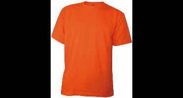 Benza T-shirt voor kinderen - EK/WK Voetbal oranje - Maat 140 = 9 - 10 jaar