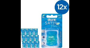 Oral-B Satin Floss - Voordeelverpakking 12x25m - Flosdraad