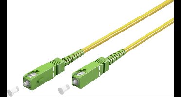 SC/APC Simplex FTTH kabel | OS2 | geel | LSZH | 15 meter