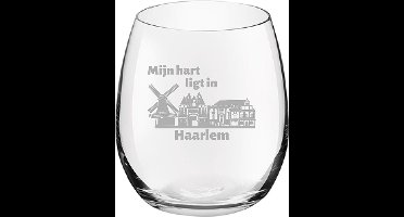 Gegraveerde Drinkglas 39cl Haarlem
