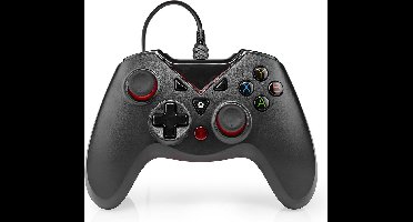 Nedis Gamepad - USB Type-A - USB Gevoed - PC - Aantal knoppen: 12 - Kabellengte: 1.60 m - Zwart