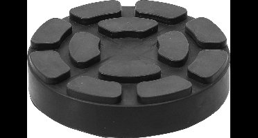 BGS Auto Krik Beschermpad - Hefbrug Beschermpad - 14 mm dik - Ø 100 mm (Ø 85 mm intern) - geschikt voor o.a. hefbruggen en autokrikken -BGS 7042
