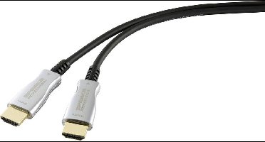 SpeaKa Professional SP-9019352 HDMI-kabel HDMI Aansluitkabel HDMI-A-stekker, HDMI-A-stekker 30.00 m Zwart 4K UHD, Afges