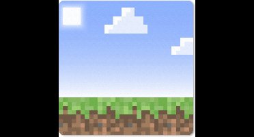 Gaming Muismat - Mousepad - 20x20 cm - Gaming - Pixel - Gamen - Gras - Geschikt voor Gaming Muis en Gaming PC set