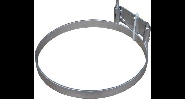 Excellent emmer houder - Verzinkt - Voerbakhouder - Inzetvoerbakhouder - 28 cm - Zilver